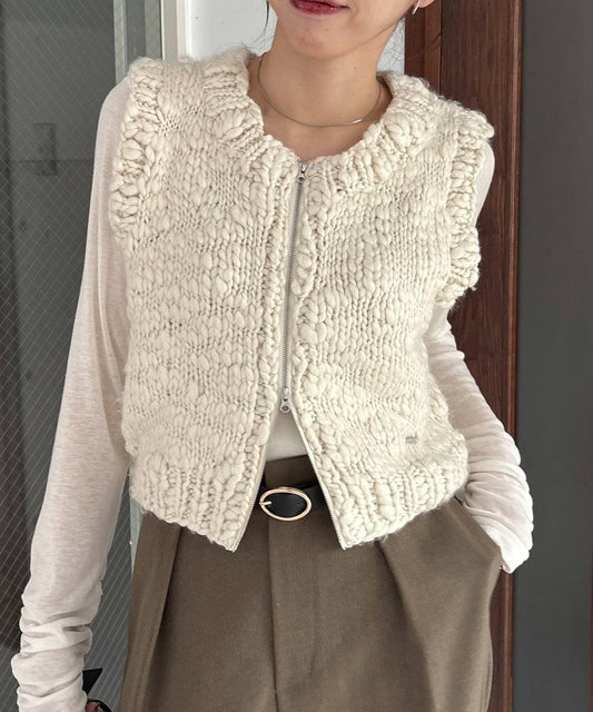 【CAPRICIEUX LE'MAGE】手工編織背心