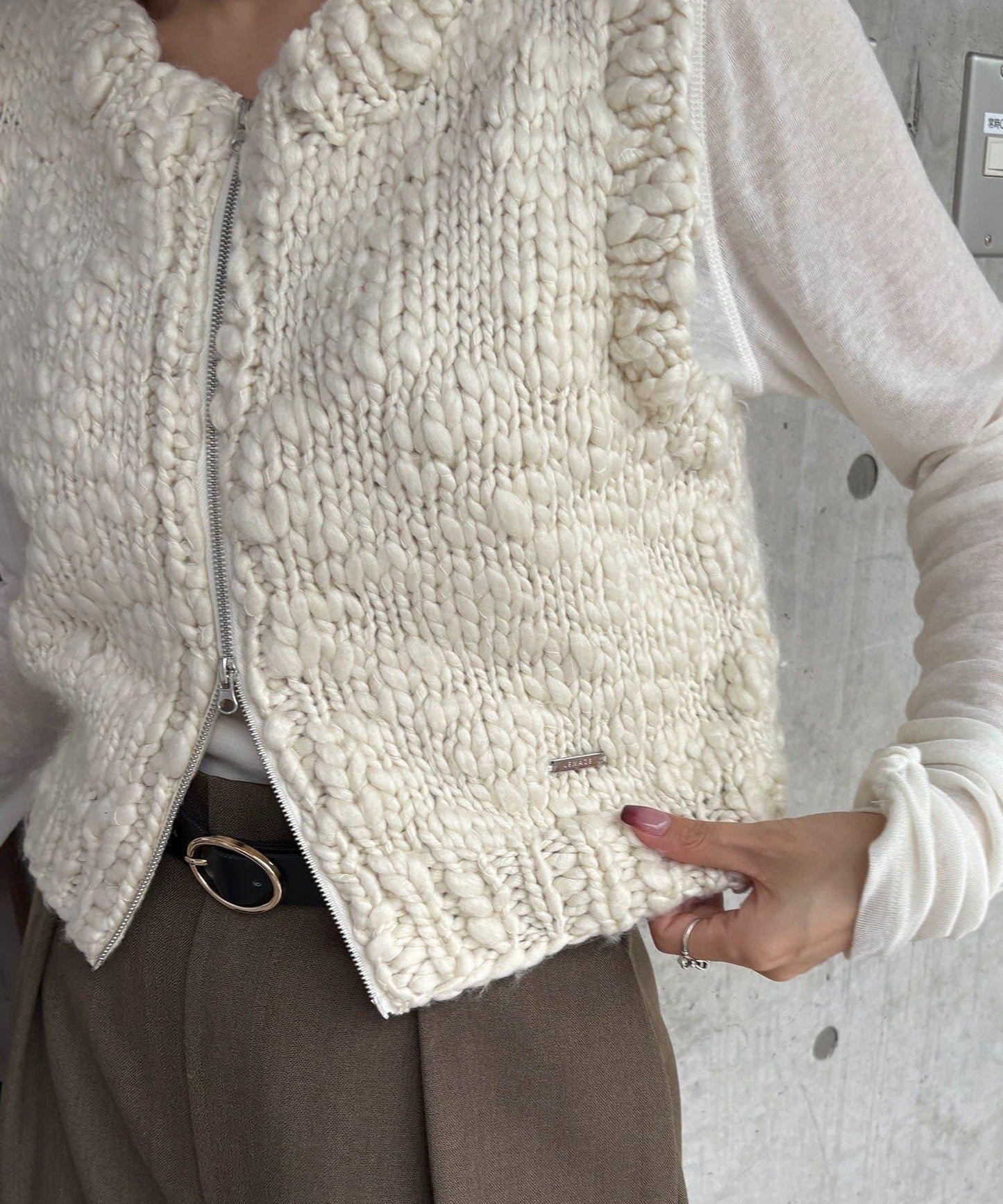 【CAPRICIEUX LE'MAGE】手工編織背心