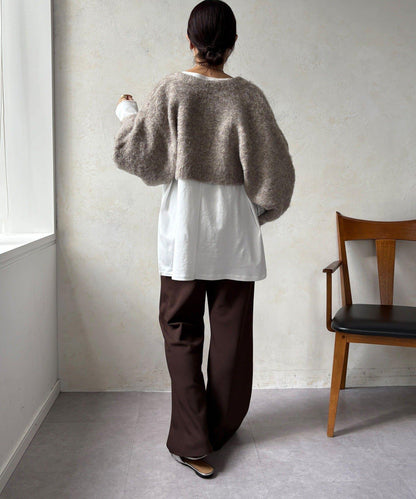 針織開衫+針織連衣裙套裝