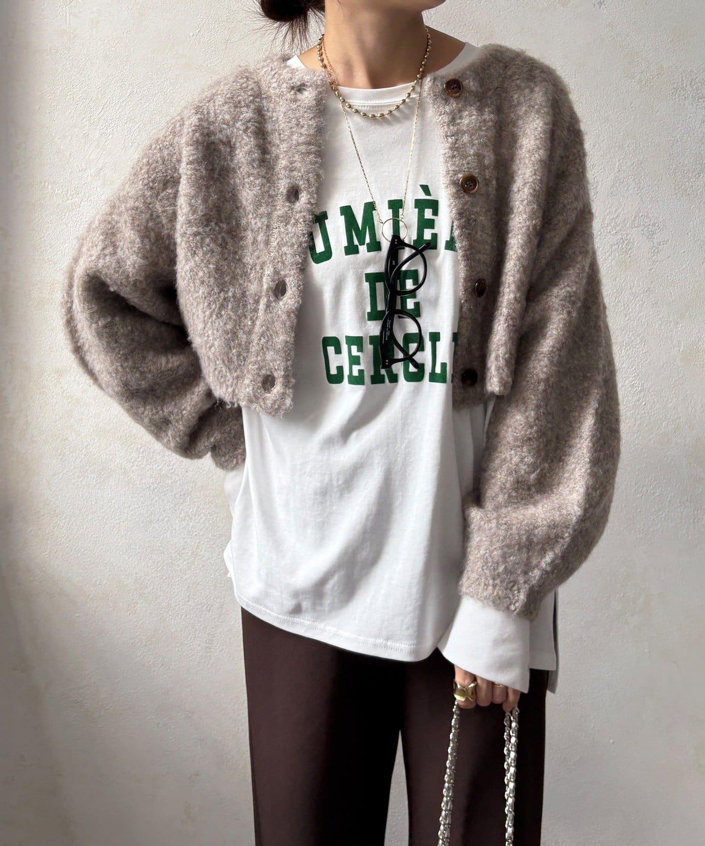 針織開衫+針織連衣裙套裝