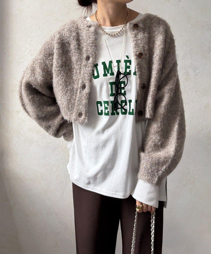 針織開衫+針織連衣裙套裝