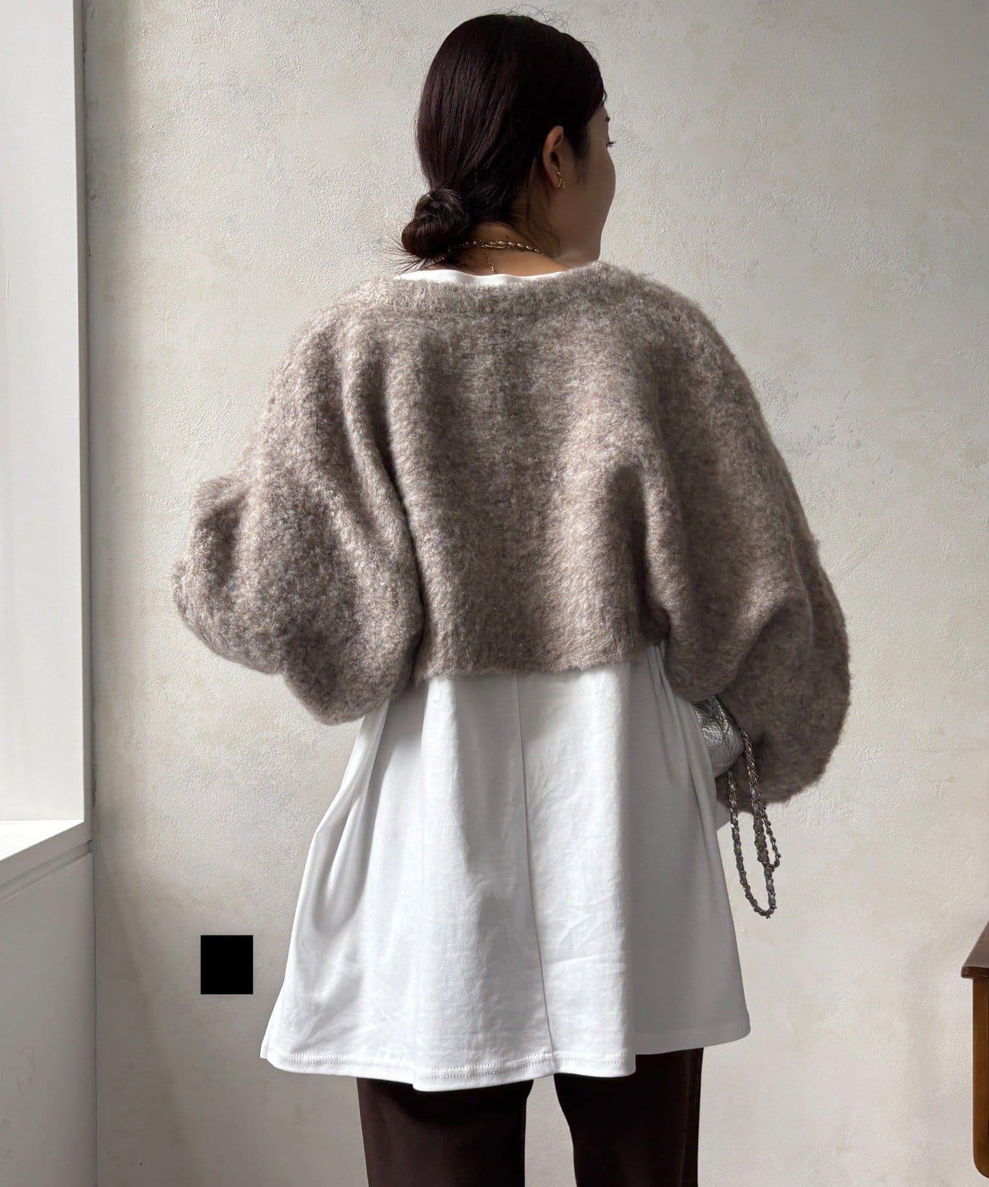 針織開衫+針織連衣裙套裝