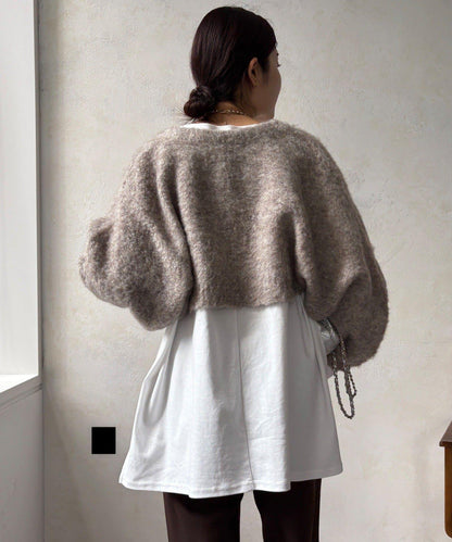 針織開衫+針織連衣裙套裝