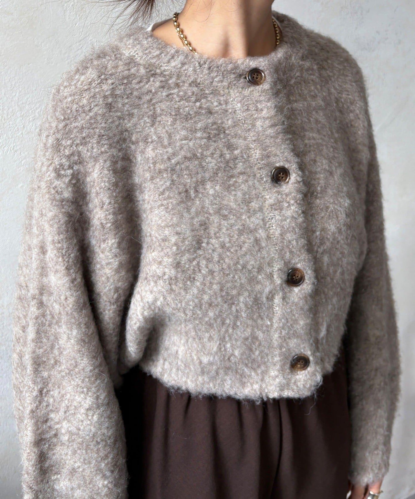 針織開衫+針織連衣裙套裝