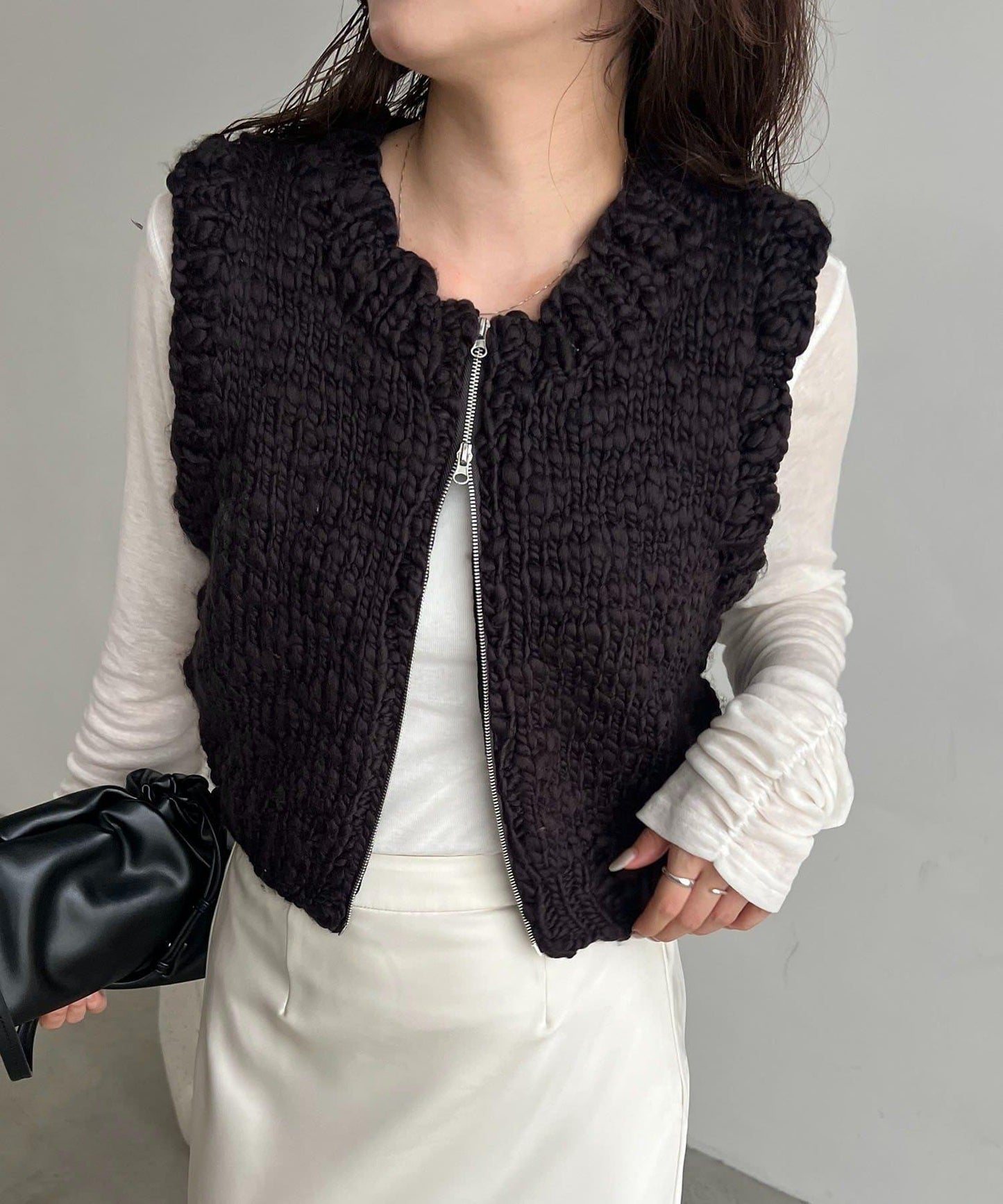 【CAPRICIEUX LE'MAGE】手工編織背心