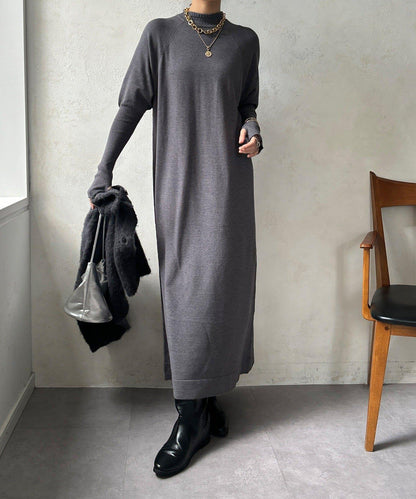 針織開衫+針織連衣裙套裝