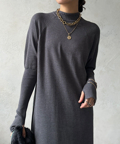 針織開衫+針織連衣裙套裝