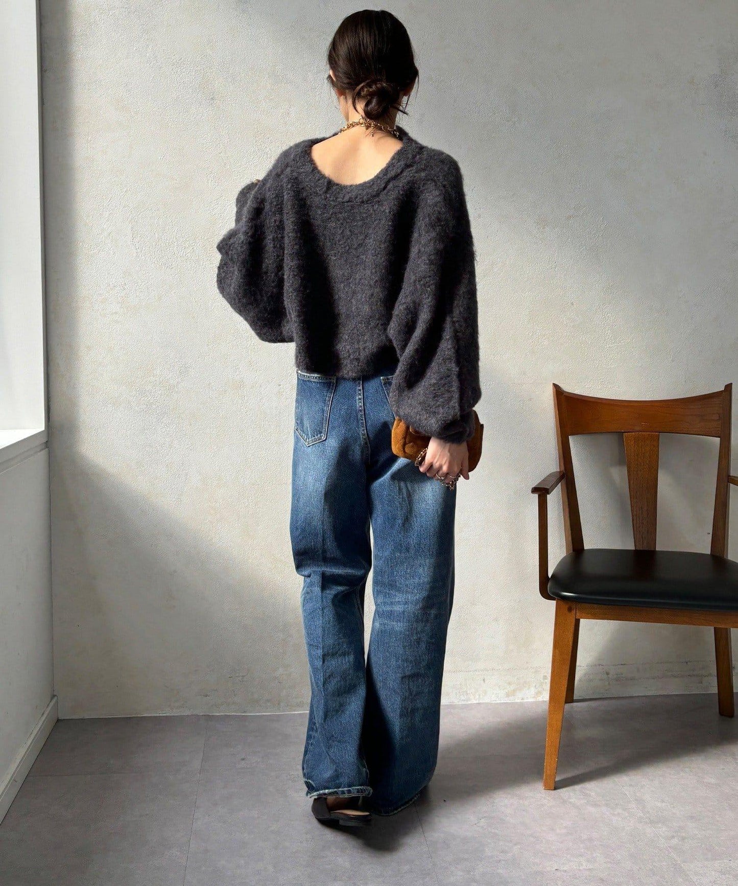 針織開衫+針織連衣裙套裝