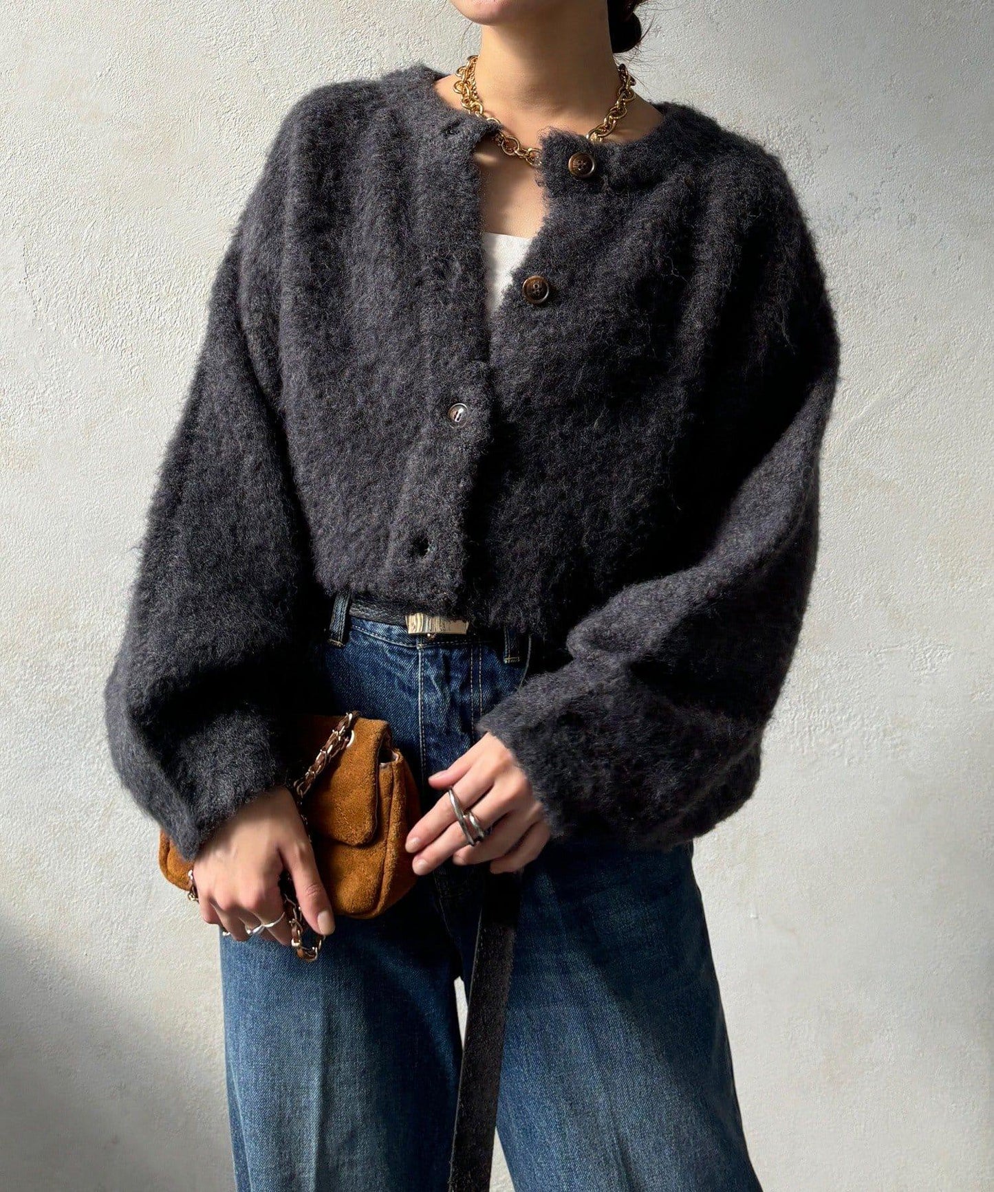 針織開衫+針織連衣裙套裝