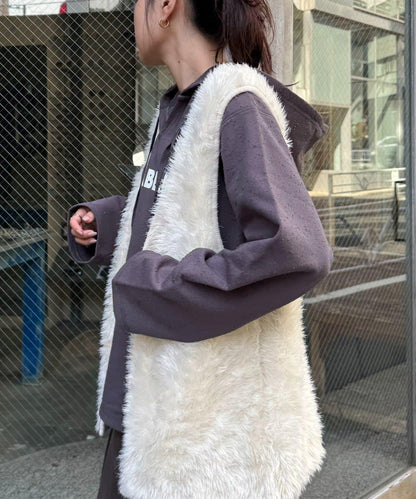 破洞風衛衣內襯印花連帽衫