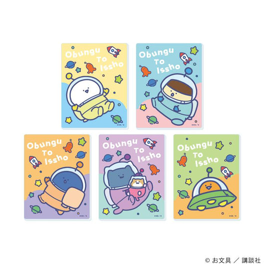 《文具醬》亞克力卡片02/宇宙探險版 完整套裝（全5種）（新繪插畫）【BOX/5個裝】