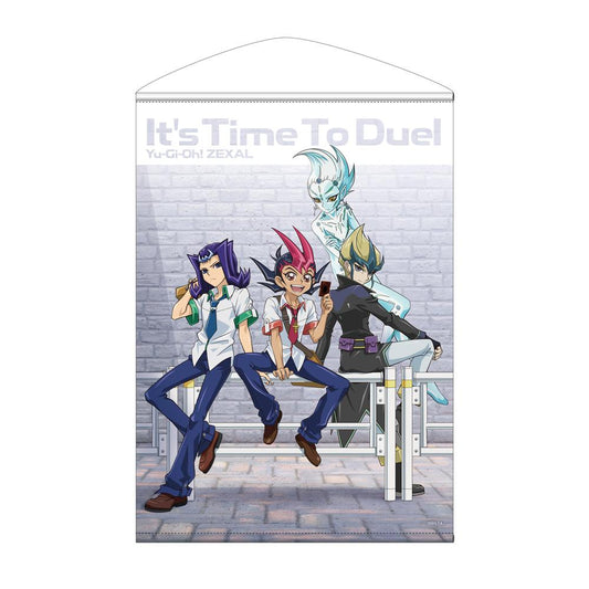 遊戲王ZEXAL 繪製版 遊馬&阿斯特拉爾&凌牙&卡伊特 B2掛畫 休閒模式決鬥者Ver.