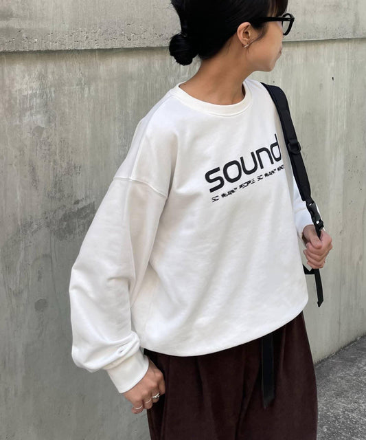 【LEI企畫 / 】加絨SOUND標誌套頭衫
