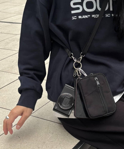 【LEI企畫 / 】防潑水多功能掛繩附收納包