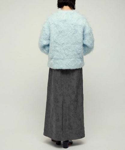 花卉刺繡I型休閒半身裙