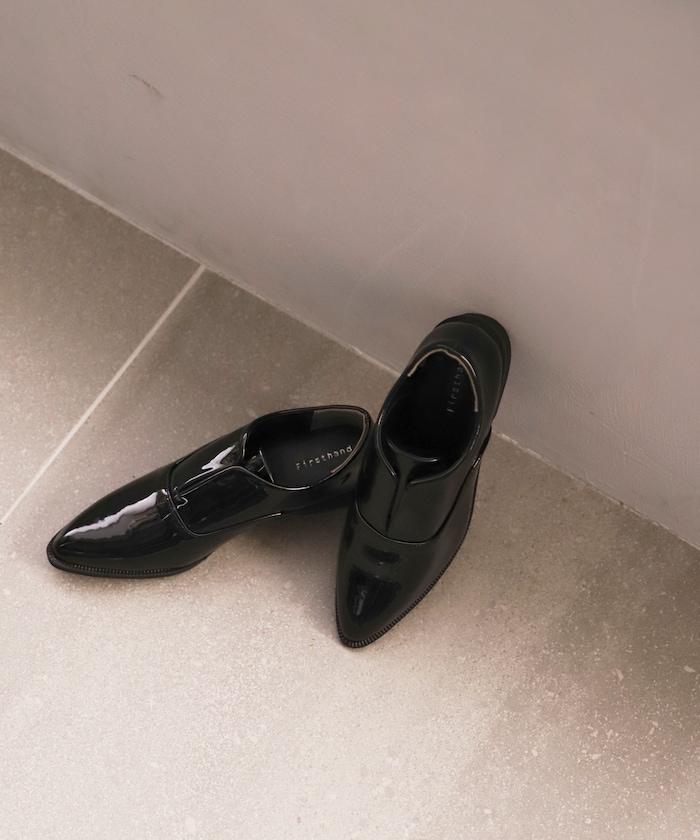 漆皮樂福鞋（22.5～24.5cm尺碼可選）