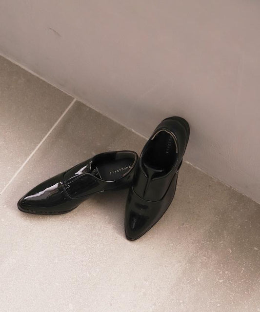 漆皮樂福鞋（22.5～24.5cm尺碼可選）