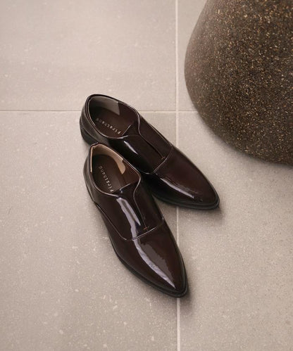 漆皮樂福鞋（22.5～24.5cm尺碼可選）