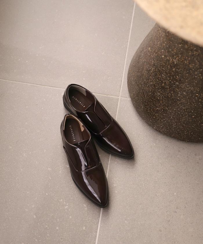 漆皮樂福鞋（22.5～24.5cm尺碼可選）