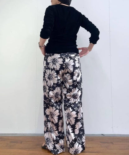 【ear PAPILLONNER】花卉印花長褲【SUM1 STYLE】