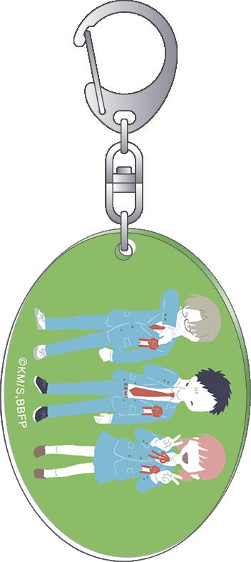 《青之箱》亞克力鑰匙扣／豬股大喜&蝶野雛&笠原匡 休閒調色