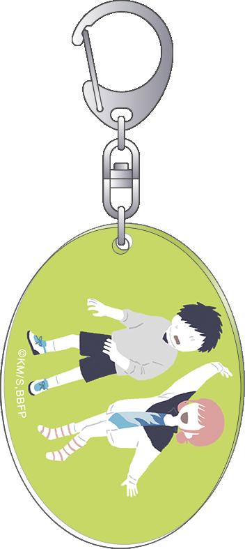 《青之箱》亞克力鑰匙扣／豬股大喜&蝶野雛 休閒調色