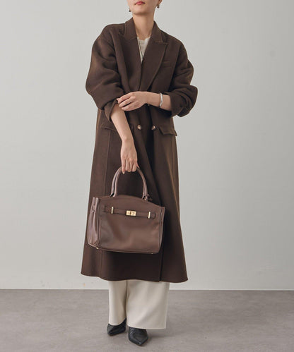 駁領雙面呢大衣