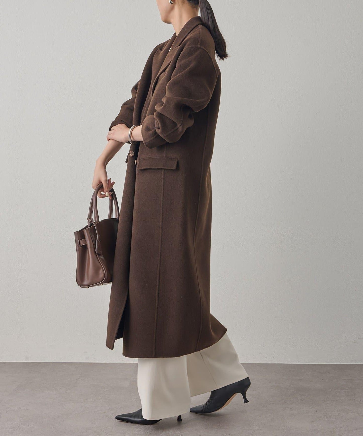 駁領雙面呢大衣