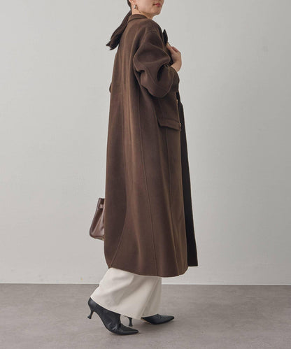 駁領雙面呢大衣