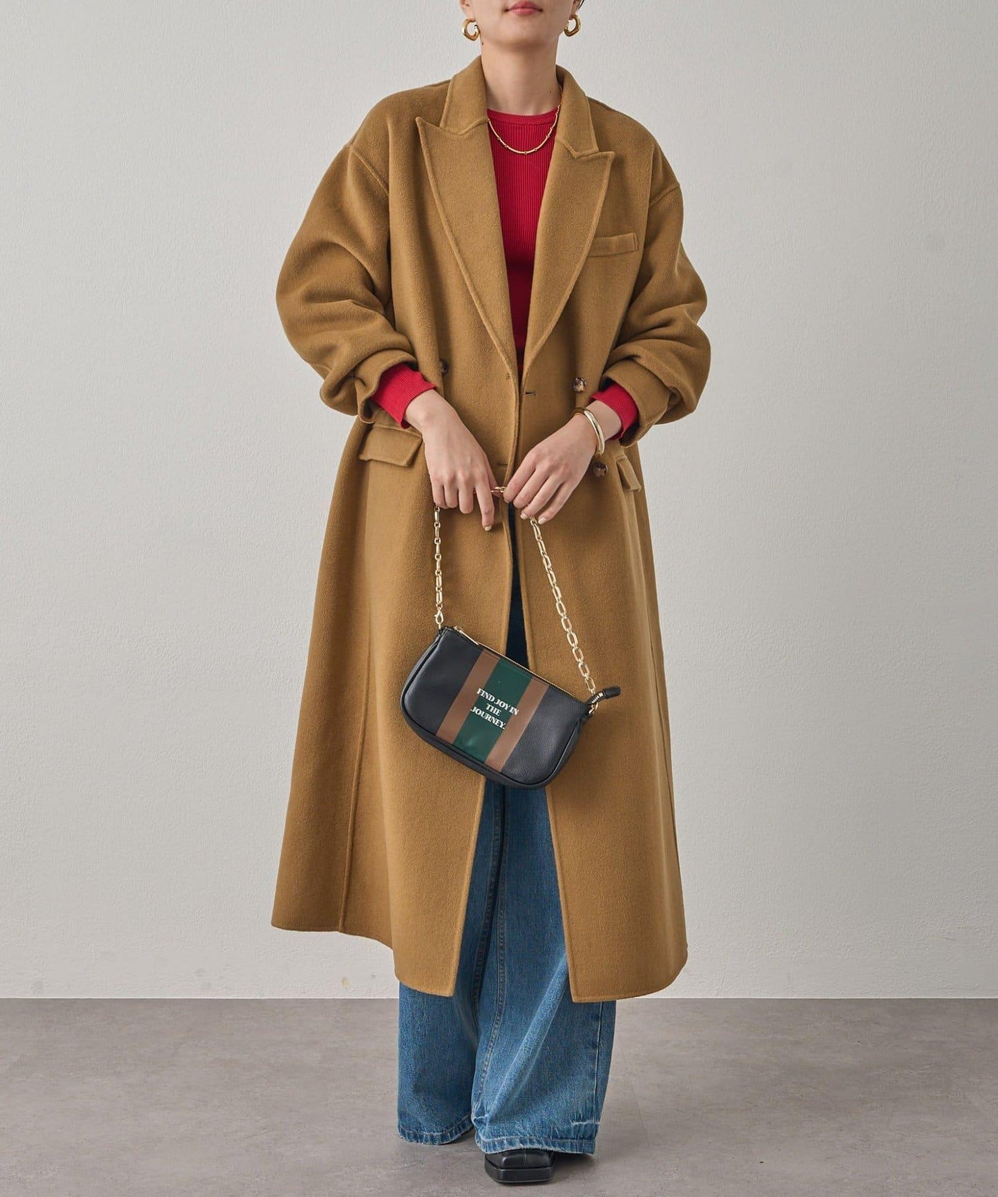 駁領雙面呢大衣