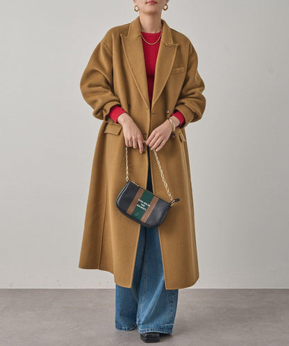 駁領雙面呢大衣