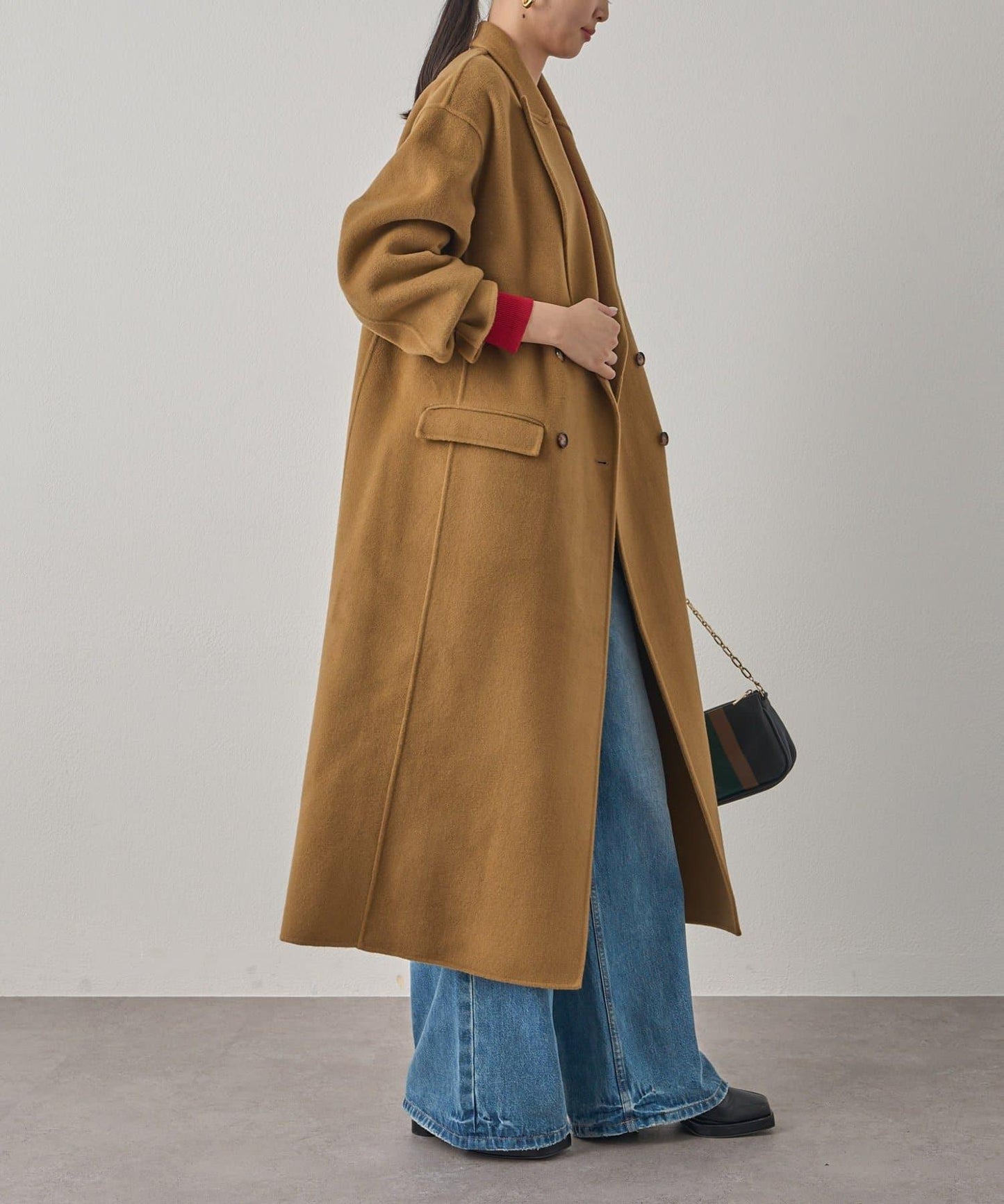 駁領雙面呢大衣