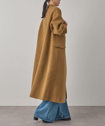 駁領雙面呢大衣