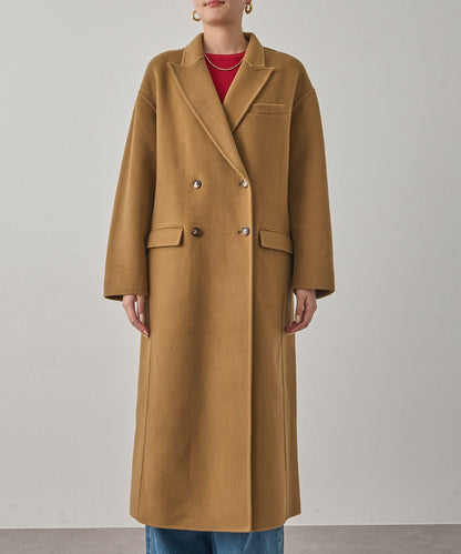 駁領雙面呢大衣