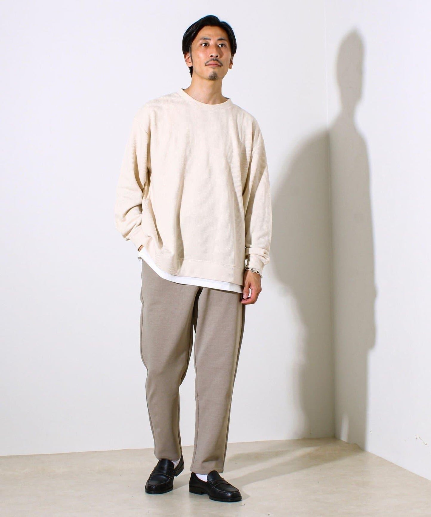 【全方位混色空氣層】休閒褲
