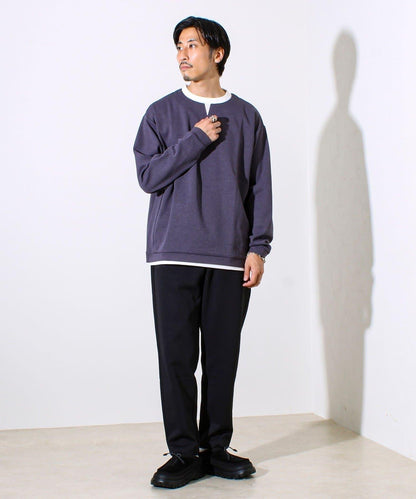 【全方位混色空氣層】休閒褲