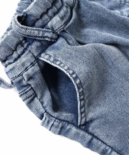 柔軟輕便打褶長褲 10分丈