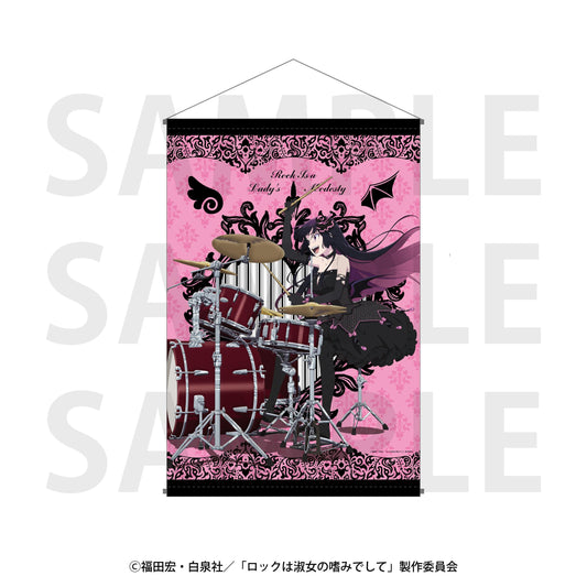 搖滾是淑女的嗜好_掛毯 繪製全身 天使與惡魔 黑鐵音羽 惡魔ver.