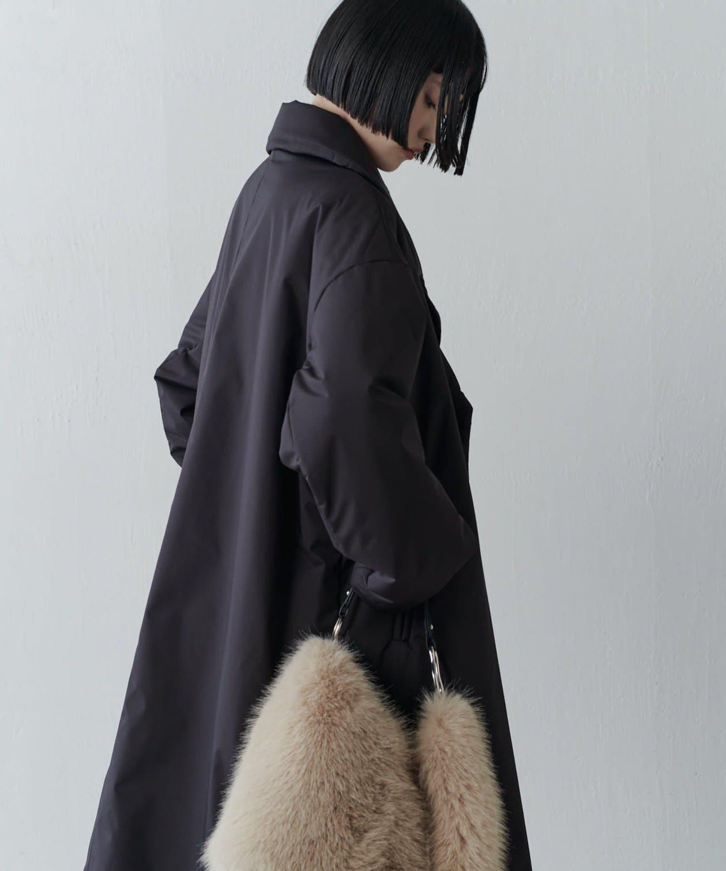 【ETHERMALOFT(R)】2WAY領中棉長款大衣