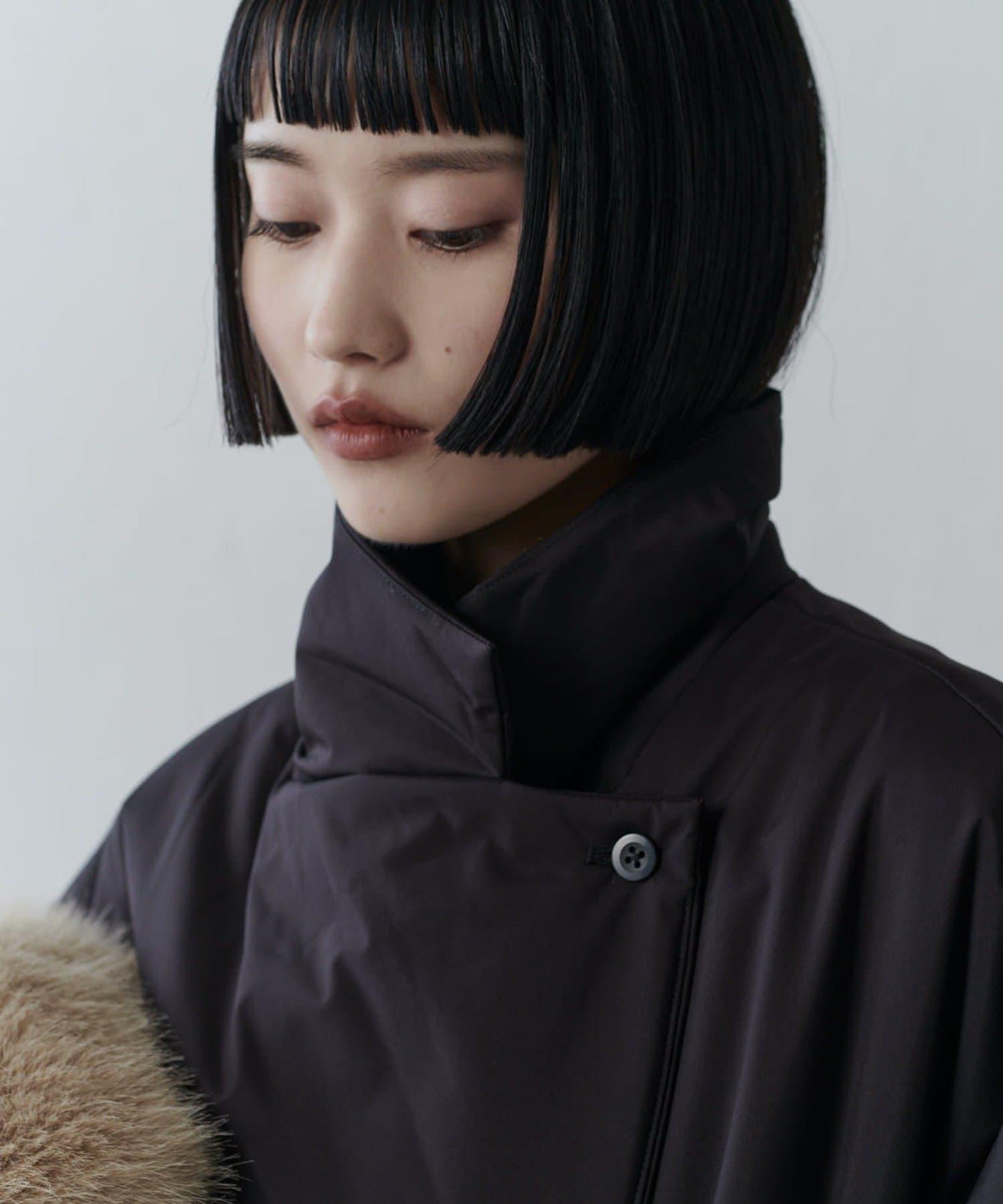 【ETHERMALOFT(R)】2WAY領中棉長款大衣