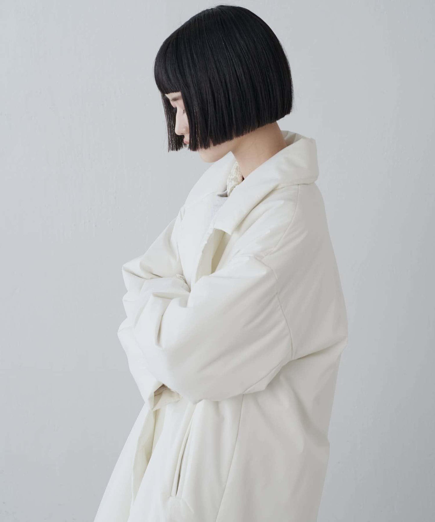 【ETHERMALOFT(R)】2WAY領中棉長款大衣