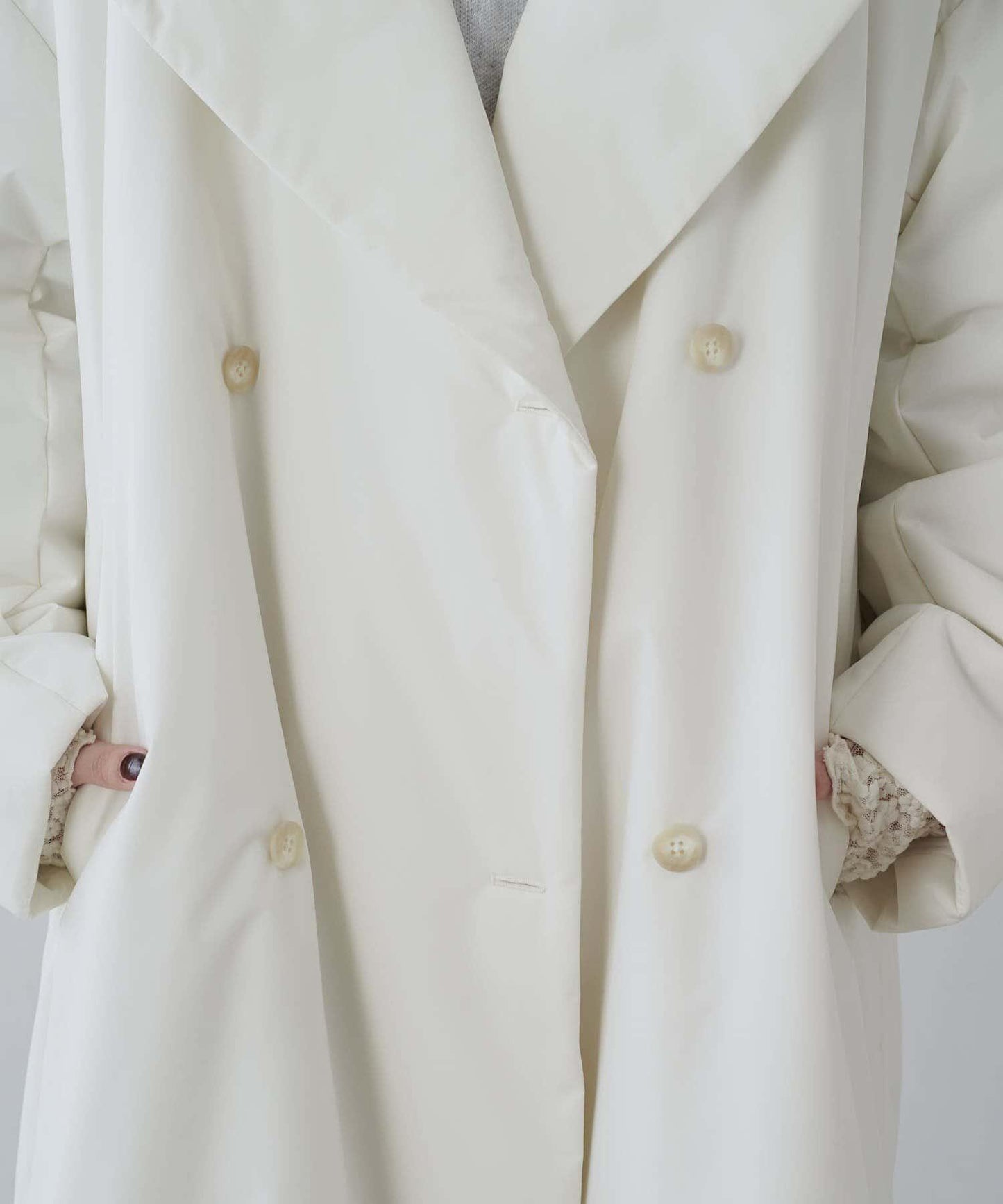 【ETHERMALOFT(R)】2WAY領中棉長款大衣