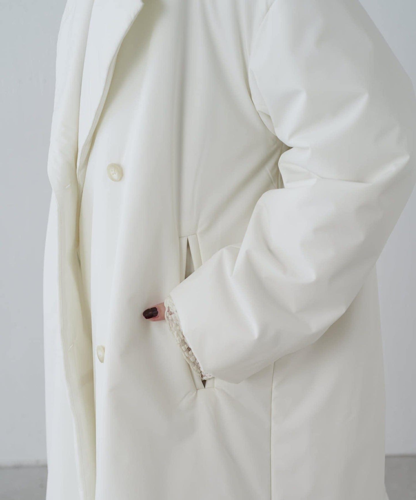 【ETHERMALOFT(R)】2WAY領中棉長款大衣