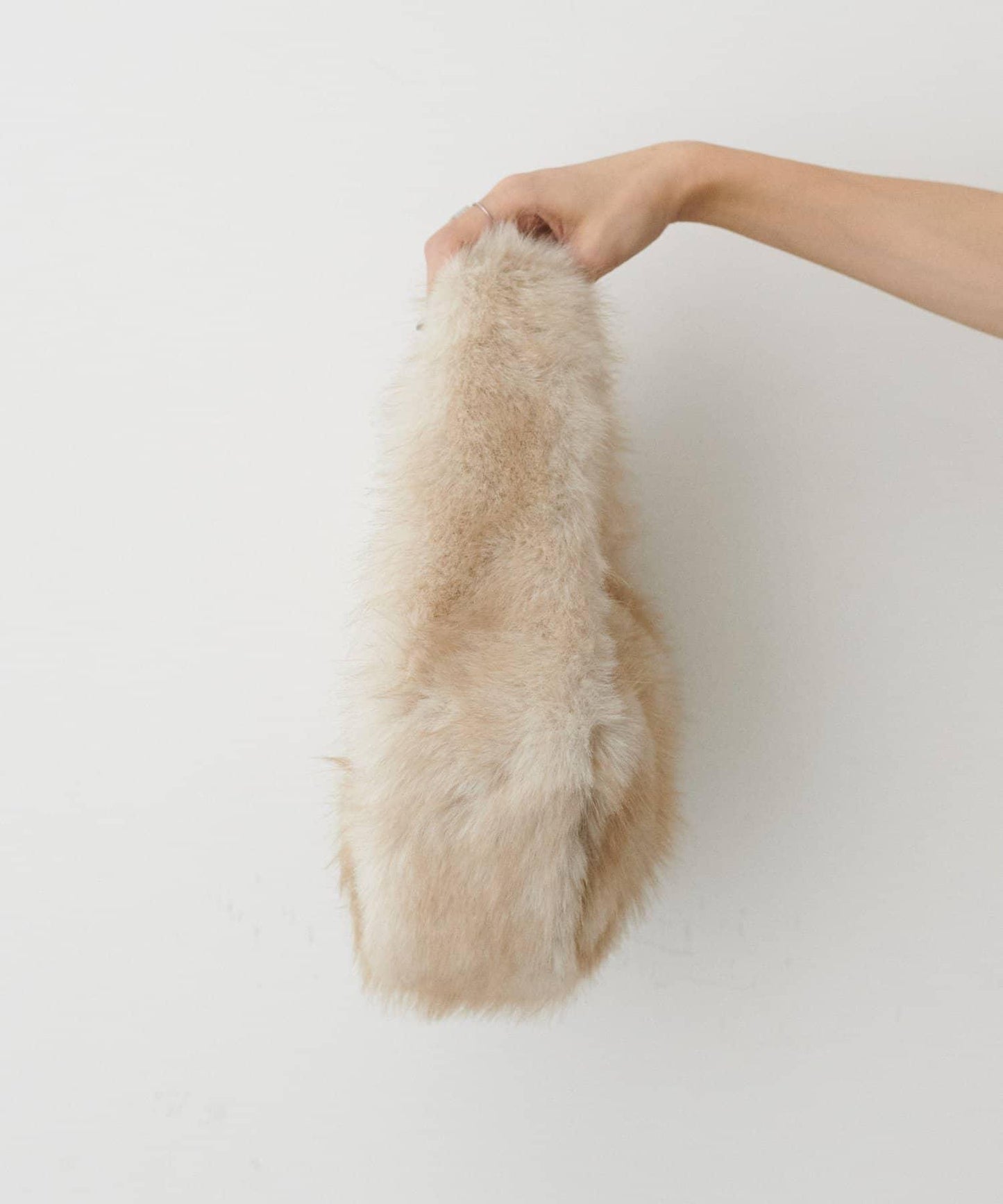 單手柄環保仿皮草托特包