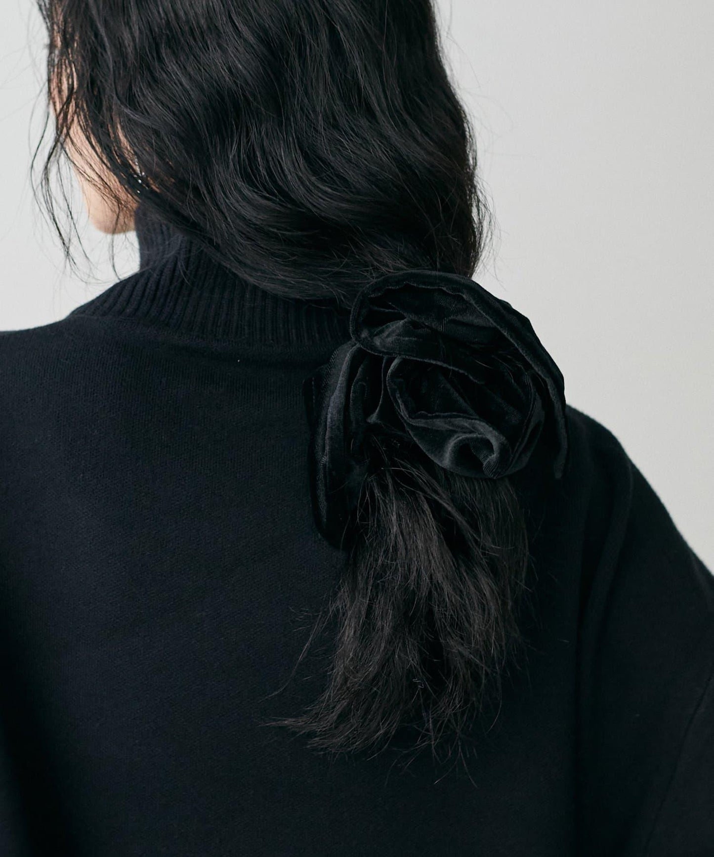 天鵝絨方形髮圈