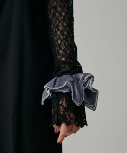 天鵝絨方形髮圈