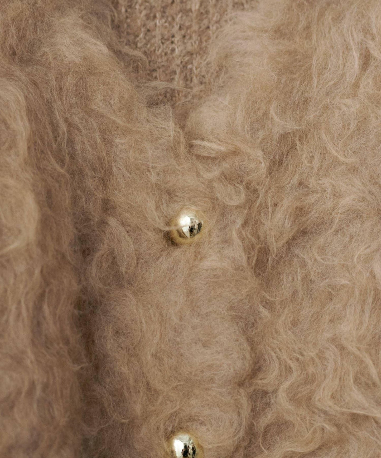 高貴起毛工藝針織大衣