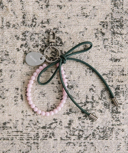 【BEAURE ビュレ】皮革蝴蝶結+珍珠吊墜