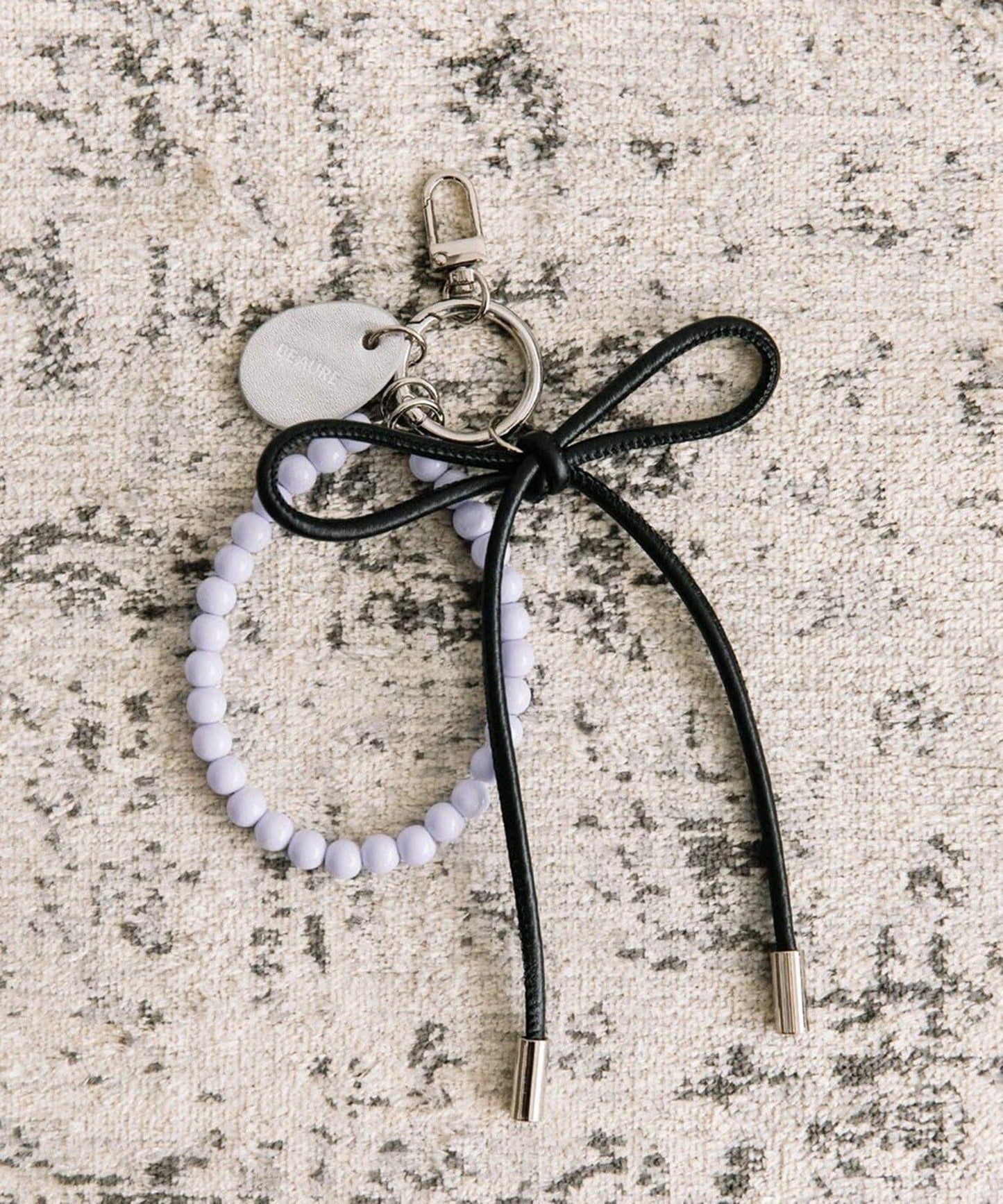 【BEAURE ビュレ】皮革蝴蝶結+珍珠吊墜