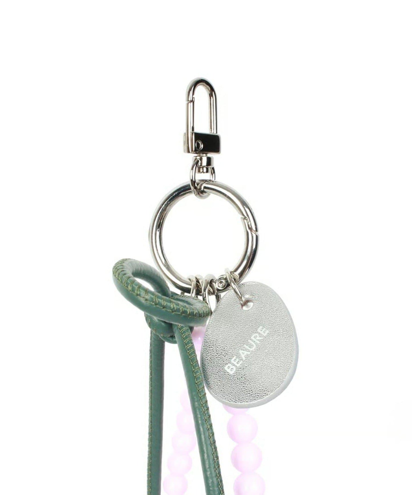 【BEAURE ビュレ】皮革蝴蝶結+珍珠吊墜